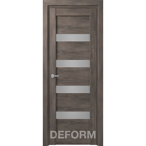 Межкомнатная дверь D16 DEFORM ДО матовое Дуб шале графит