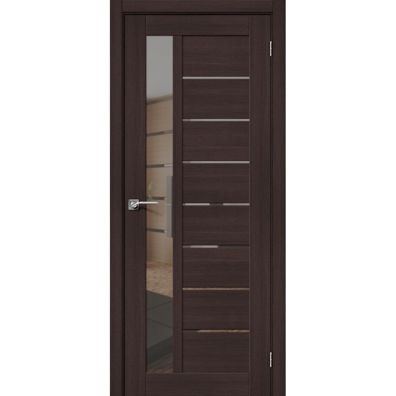 Межкомнатная дверь Порта-27 Wenge Veralinga Mirox Grey