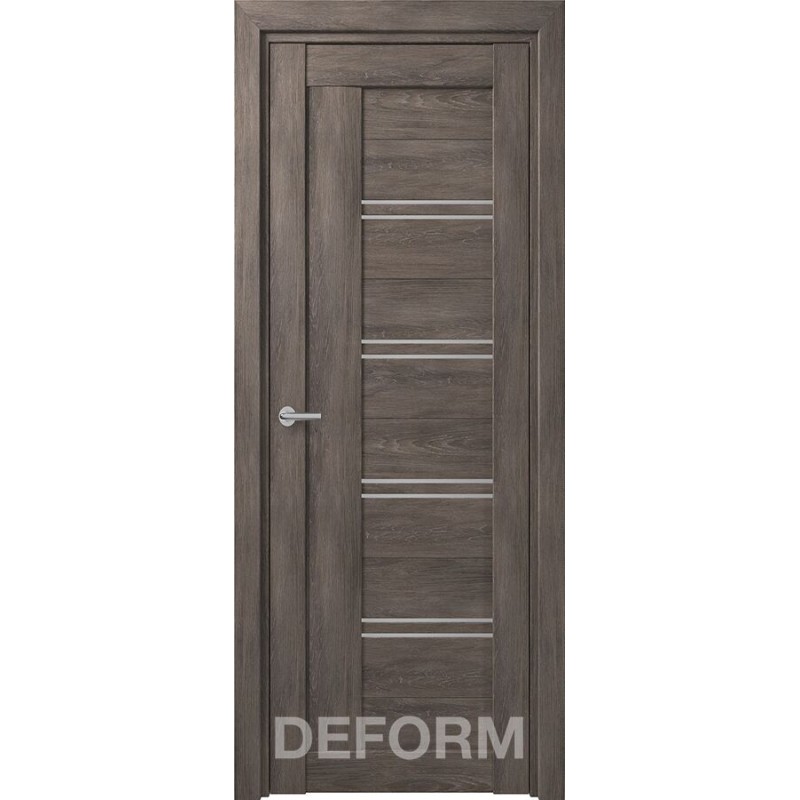 Межкомнатная дверь D18 DEFORM ДО матовое Дуб шале графит