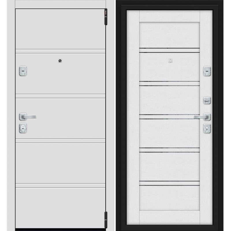 Дверь входная Porta M 8.Л28 White Stark/Virgin