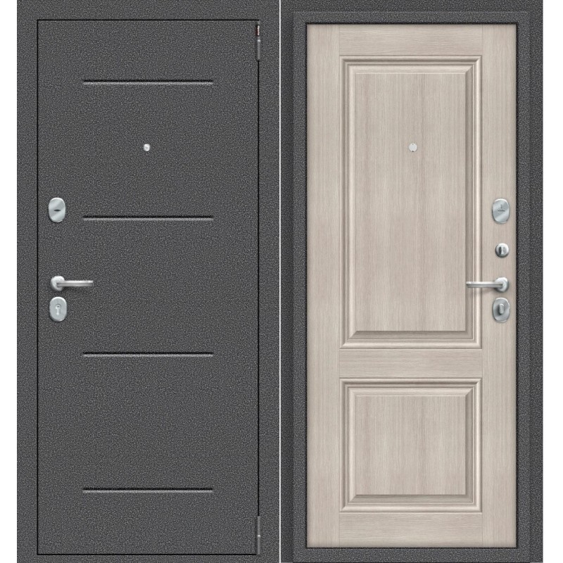 Дверь входная Porta S 104.К32 Антик Серебро/Cappuccino Veralinga