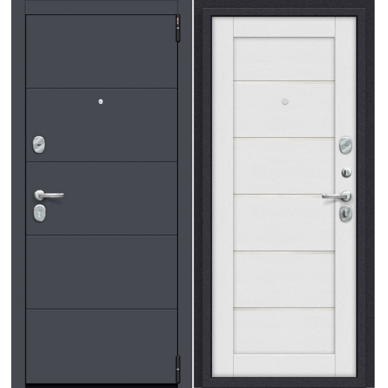 Дверь входная Porta S 4.Л22 Graphite Pro/Virgin