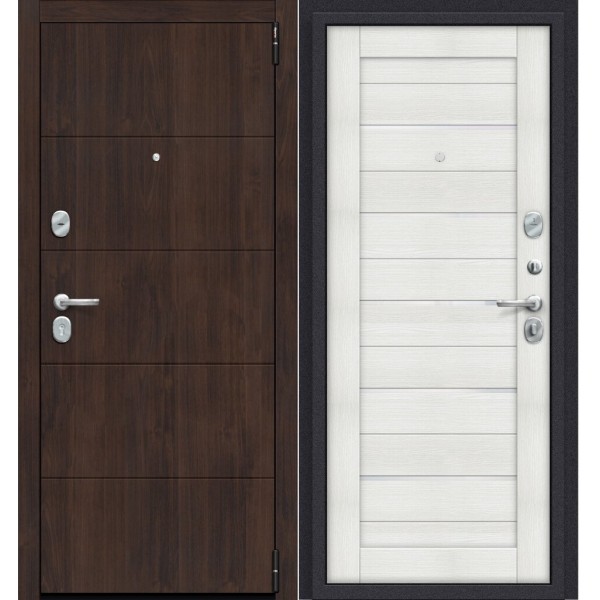 Дверь входная Porta S 4.П22 Almon 28/Bianco Veralinga