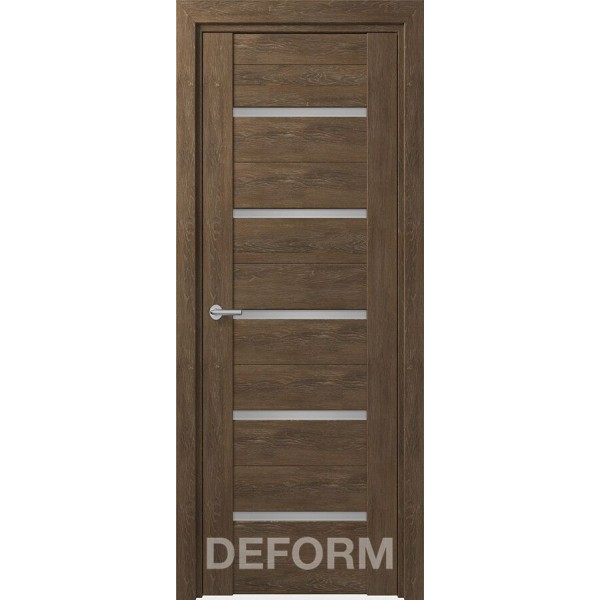 Межкомнатная дверь D11 DEFORM ДО матовое Дуб шале корица