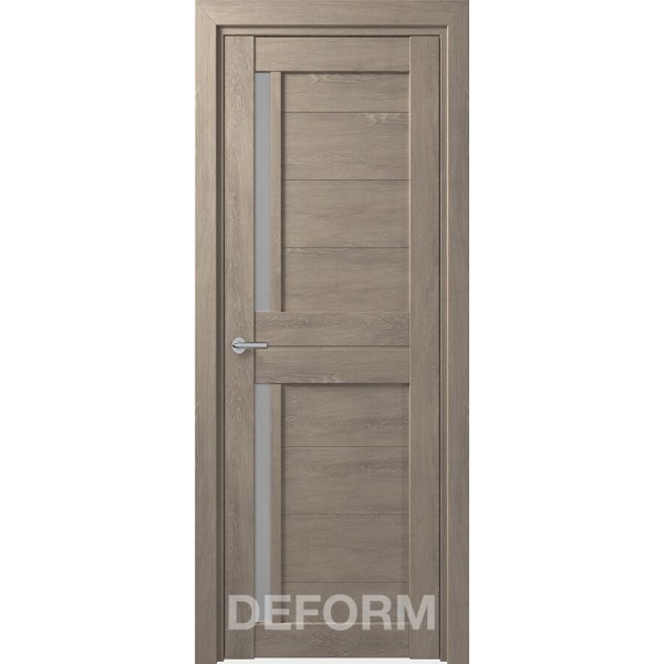 Межкомнатная дверь D17 DEFORM ДО матовое Дуб шале седой