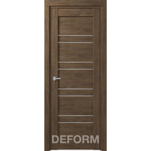 Межкомнатная дверь D15 DEFORM ДО матовое Дуб шале корица