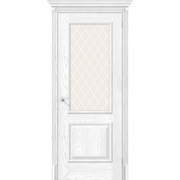 Межкомнатная дверь Классико-13 Silver Ash White Crystal